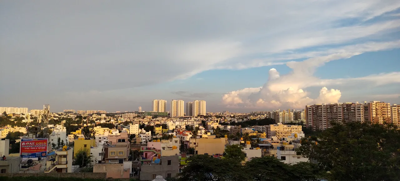 South Bengaluru Skyline as seen from ISKCON, Banashankari.