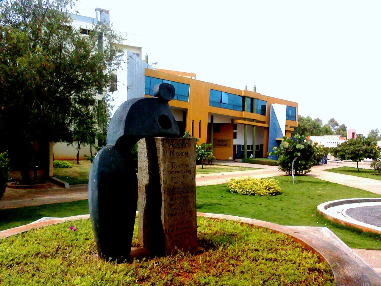 Acharya Institute of Technology campus at Soladevanahalli, off Hesaraghatta Main Road.