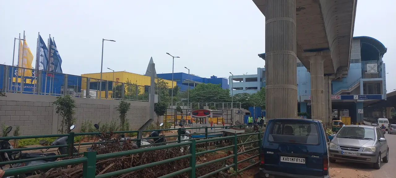 Nagasandra metro station with IKEA Nagasandra.