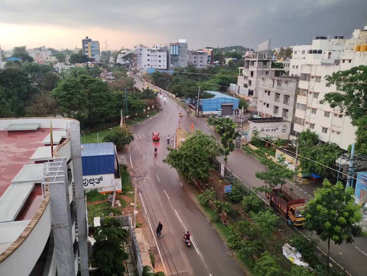 Aerial view of BDA Link Road, Dwarakanagar, Channasandra, RR Nagar, Bangalore (2024) 01.
